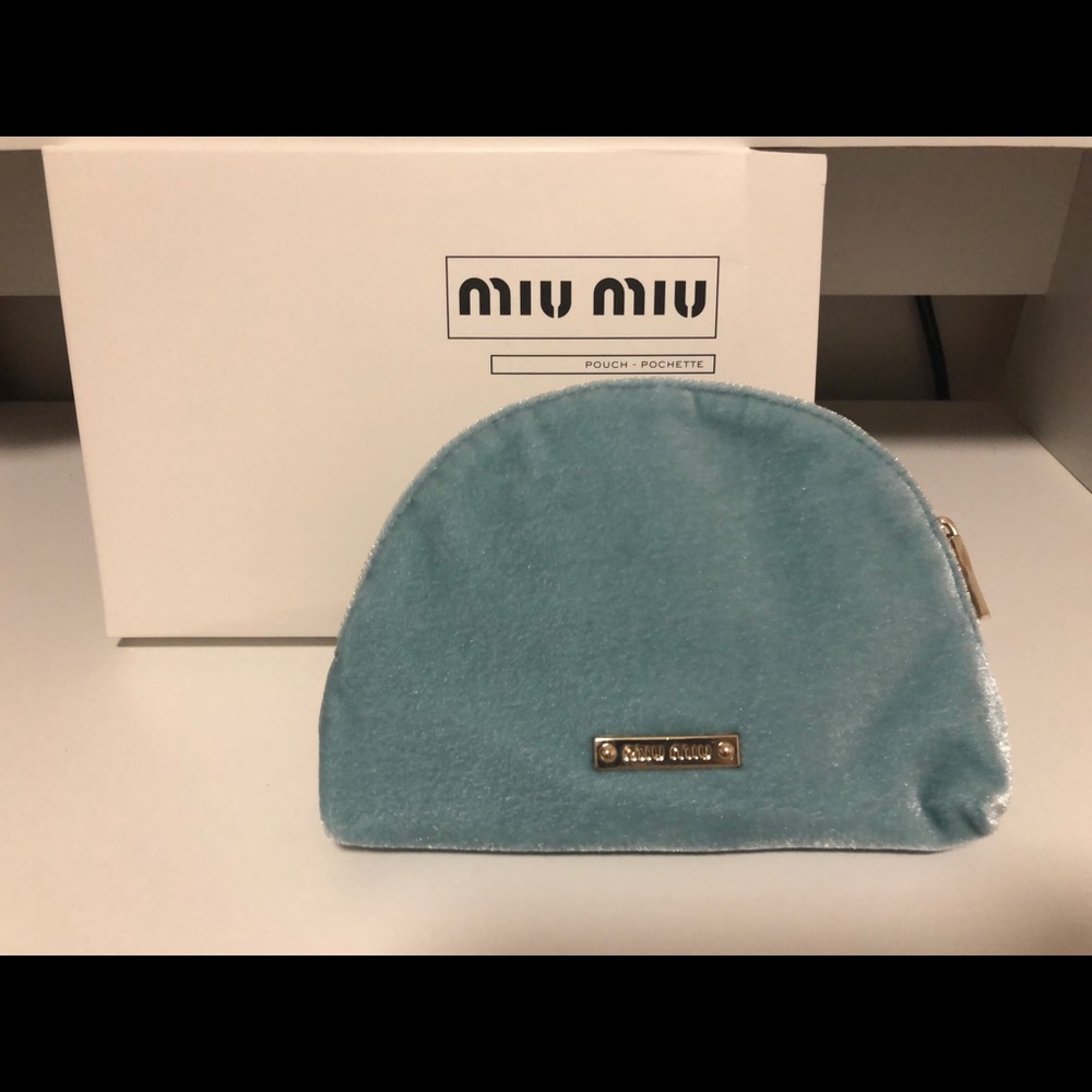 NEW Miumiu Velvet Cosmetic Bag